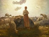 Jean Francois Millet Keeper of the Herd painting
